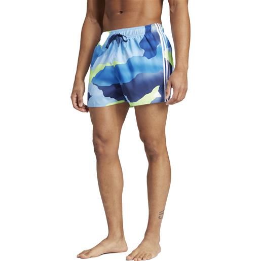 Adidas shorts nuoto city escape camo 3-stripes cix uomo blu