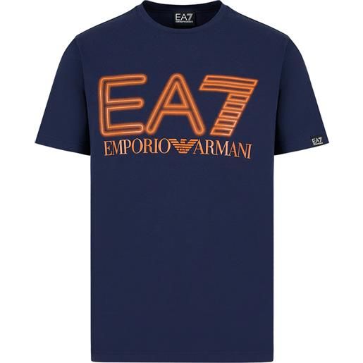 Emporio Armani 7 t-shirt logo series uomo blu