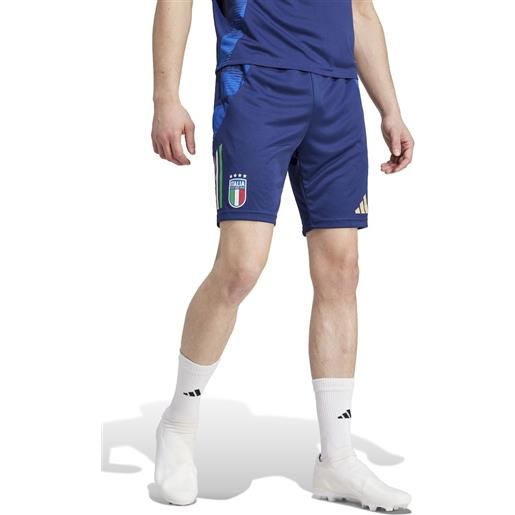 Italia italy figc adidas pantaloncini shorts blue training tiro 24 euro 2024 iq2170