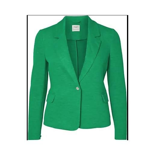 Vero Moda vmjulia ls blazer noos giacca pique verde smeraldo donna