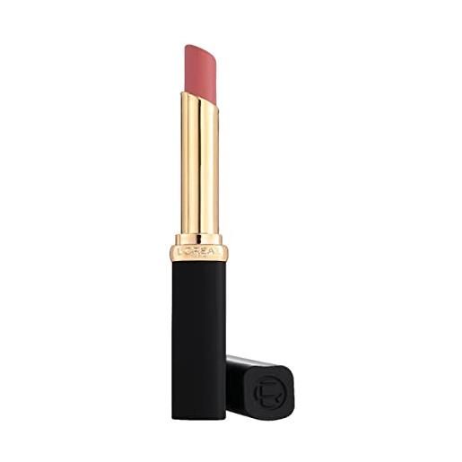 L'Oréal Paris rossetto color riche intense volume matte, effetto volumizzante ed idratante, finish matte, fino 16h di tenuta, tonalità: 633 rosy confident