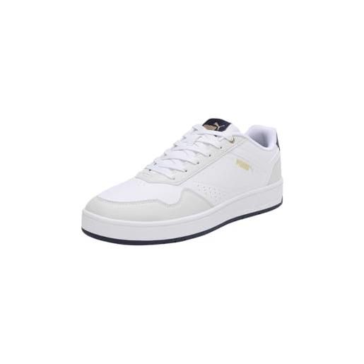 PUMA unisex court classic scarpe da ginnastica, puma white vapor gray puma navy, 43 eu