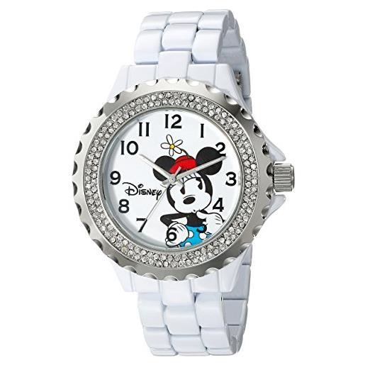 Disney women's w001635 minnie mouse analog display analog quartz white watch