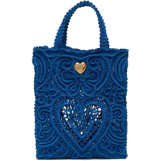Dolce & Gabbana borsa tote beatrice media - blu