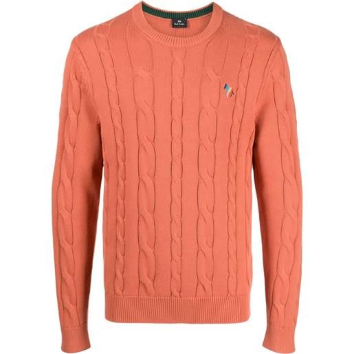 PS Paul Smith maglione con ricamo - arancione