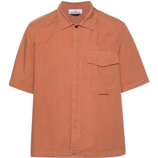 Stone Island camicia con stampa - arancione