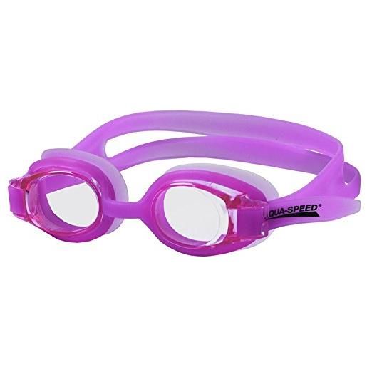 Aqua Speed aqua-speed atos - occhialini da nuoto per bambini e ragazzi, uomo, 5908217628893, nero, taglia unica