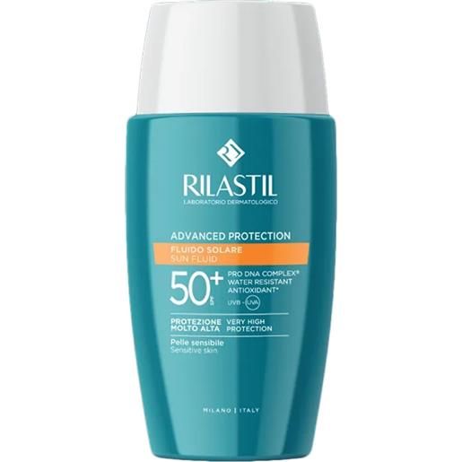 Rilastil Sole rilastil advanced protection fluido solare spf50+ per pelle sensibile, 50ml