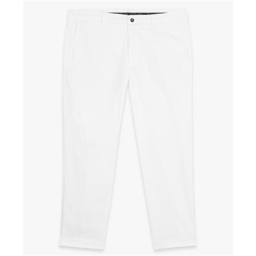 Brooks Brothers white relaxed fit double twisted cotton chinos