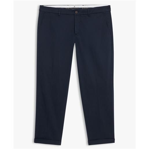 Brooks Brothers navy relaxed fit double twisted cotton chinos