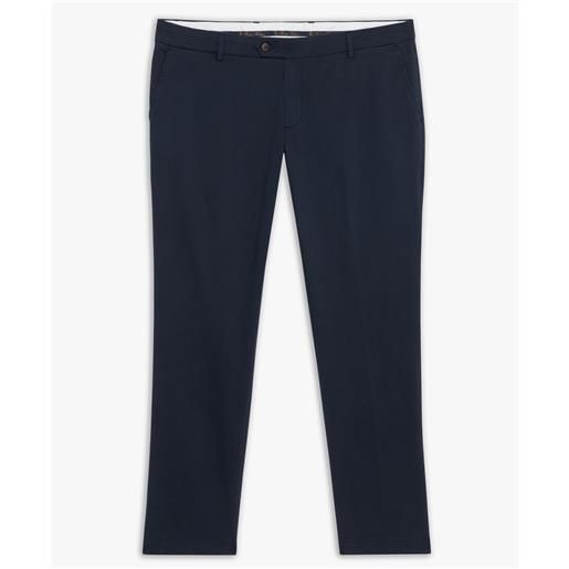 Brooks Brothers navy slim fit double twisted cotton chinos