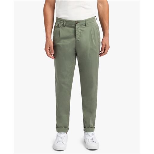 Brooks Brothers military regular fit double pleat cotton chinos