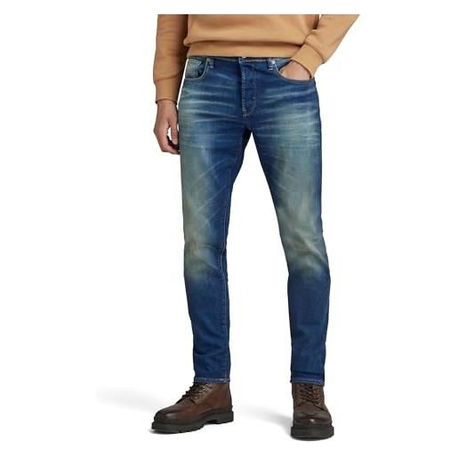 G-STAR RAW 3301 slim jeans, jeans uomo, blu (sun faded mirage blue 51001-d498-g316), 30w / 32l