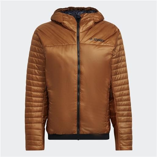 Adidas giacca imbottita terrex techrock primaloft insulated hooded