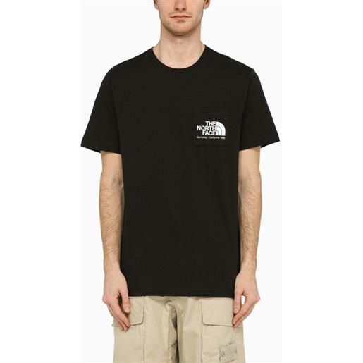 The North Face t-shirt nera con logo