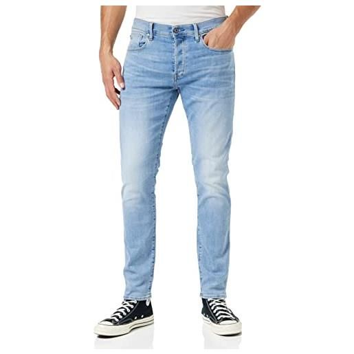 G-STAR RAW 3301 slim jeans, jeans uomo, blu (vintage medium aged 51001-8968-2965), 32w / 32l