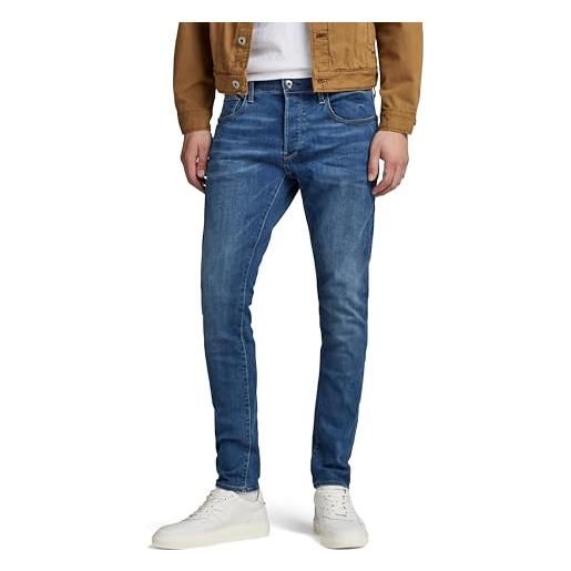 G-STAR RAW 3301 slim jeans, jeans uomo, blu (faded blue 51001-6553-a889), 30w / 32l