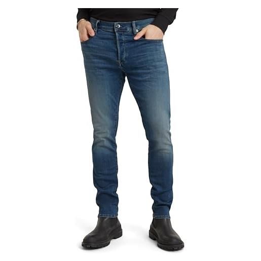 G-STAR RAW 3301 slim jeans, jeans uomo, grigio (vintage skyrocket 51001-d324-d908), 28w / 30l