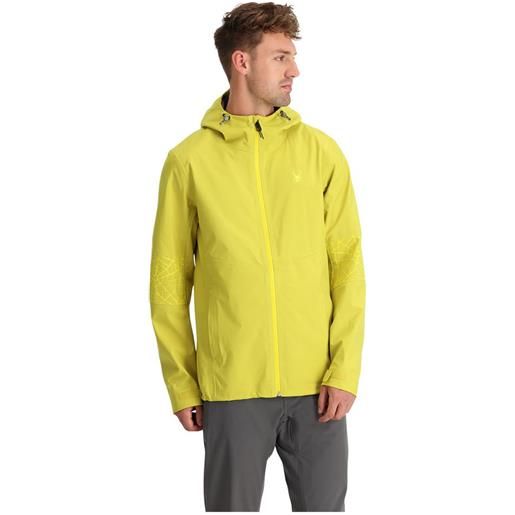 Spyder prosoma 3l shell jacket giallo s uomo