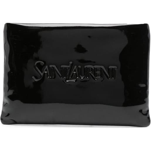 Saint Laurent clutch puffy pouch piccola - nero