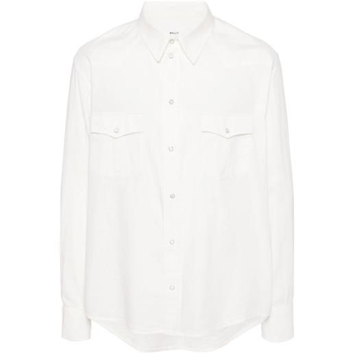 Bally camicia a maniche lunghe - bianco