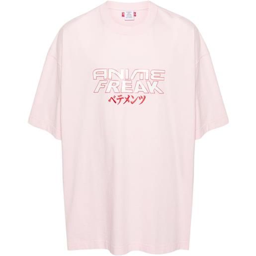 VETEMENTS t-shirt con stampa - rosa