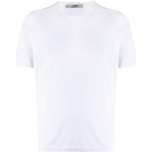 D4.0 t-shirt a maglia fine - bianco