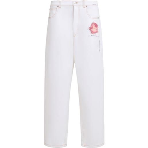 Marni jeans affusolati - bianco