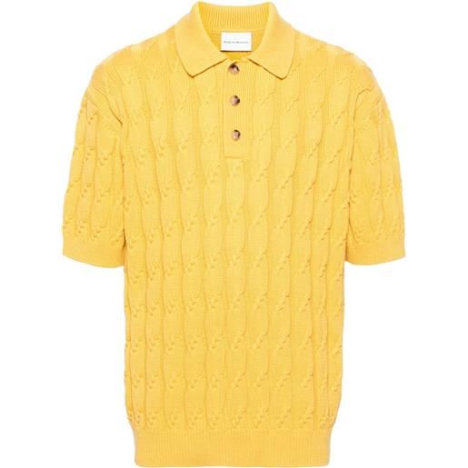 Drôle De Monsieur maglione stile polo - giallo