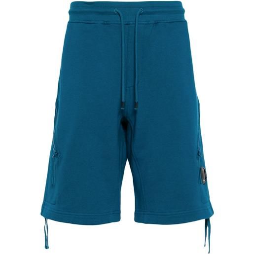 C.P. Company shorts sportivi con applicazione - blu