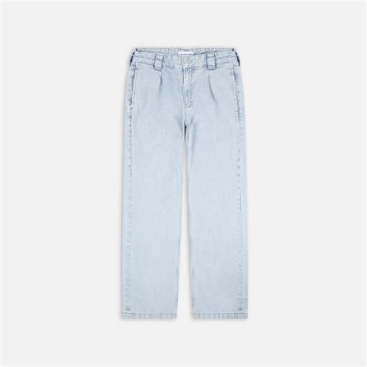 Calvin Klein Jeans 90s loose pleated jeans denim light uomo