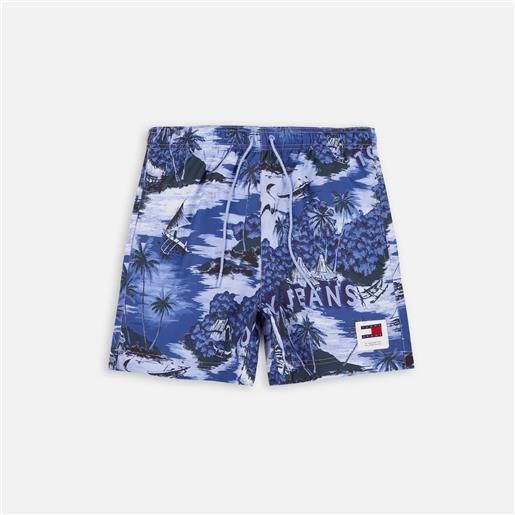 Tommy Hilfiger medium drawstring aop print heritage swim shorts hawaiian night uomo