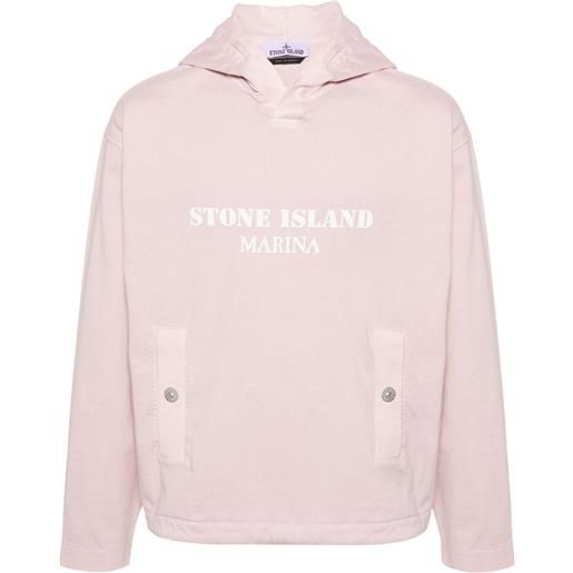 Stone Island felpa con cappuccio - rosa
