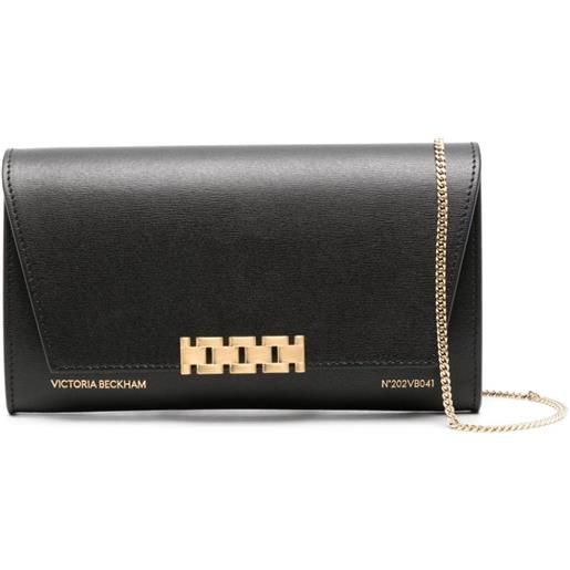 Victoria Beckham clutch con catena - nero