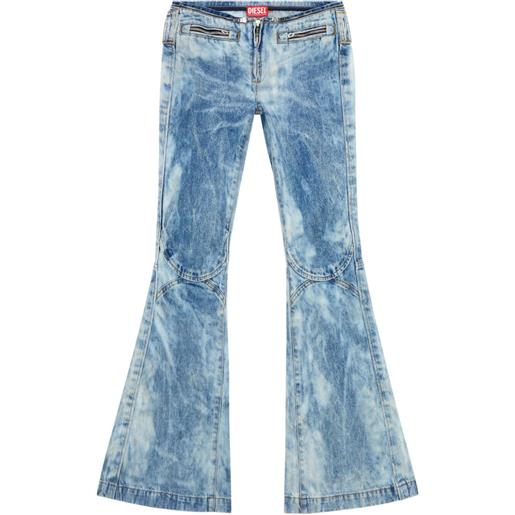 Diesel jeans con zip - blu