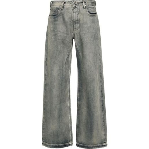 Rick Owens DRKSHDW jeans a gamba ampia geth - blu