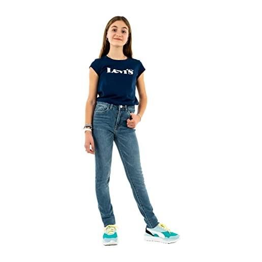 Levi's lvg 720 high rise super skinny, jeans bambine e ragazze, blu, 5 anni