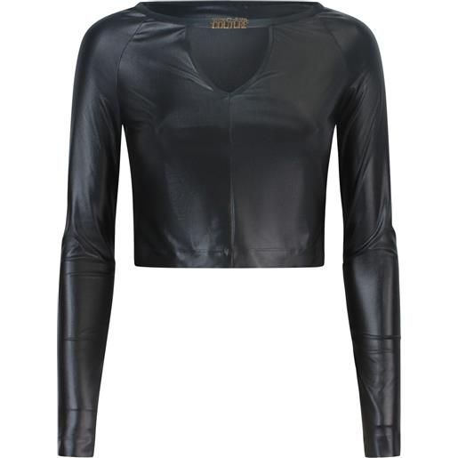 VERSACE JEANS COUTURE top nero per donna