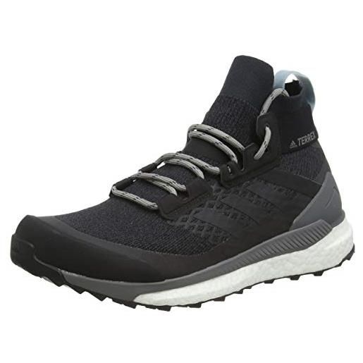 adidas terrex free hiker w, scarpe da fitness donna, multicolore (carbon/carbon/gricen 000), 41 1/3 eu
