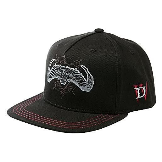 JINX diablo iv - cappello da baseball return to darkness, colore: nero, taglia adulto