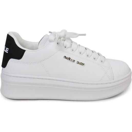 GAëLLE PARIS sneakers bianca con logo laterale per donna