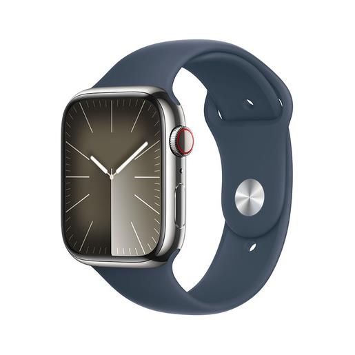 Apple watch series 9 gps + cellular cassa 45mm in acciaio inossidabile