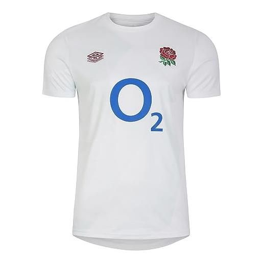 Umbro england warm up jersey (o2), bianco brillante/blu, s uomo