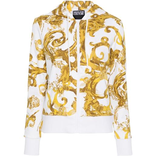 Versace Jeans Couture felpa con stampa baroccoflage - bianco