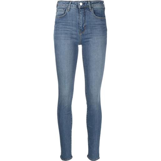 L'Agence jeans skinny a vita alta - blu