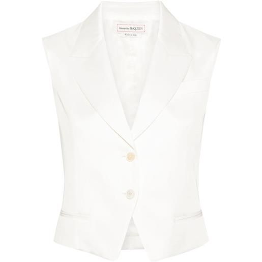 Alexander McQueen gilet sartoriale - bianco