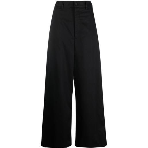 Balenciaga pantaloni con cavallo basso - nero