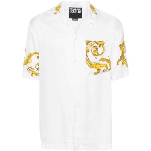 Versace Jeans Couture camicia con stampa baroccoflage - bianco