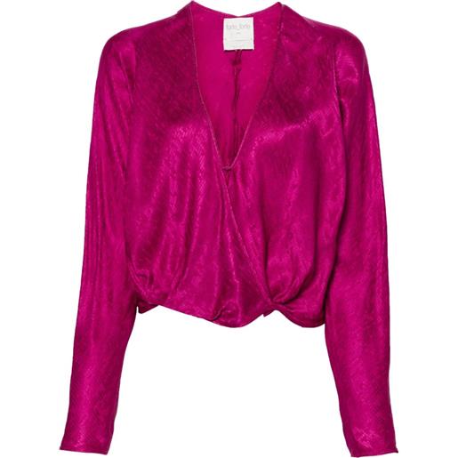 Forte Forte blusa con motivo jacquard - rosa