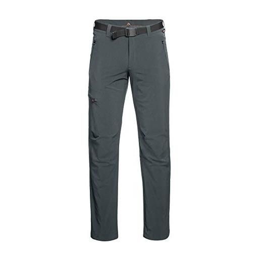 maier sports - pantaloni oberjoch termici da uomo, uomo, pantaloni da escursionismo, 137009, grafite, 62